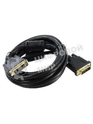 Кабель 5bites APC-096-020 DVI M/DVI M (24+1) double link, зол.разъемы, ферр.кольца, 2м.