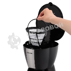 Кофеварка капельная Vitek Starlight VT-8385 (BK) черный, исп. кофе - молотый, 1.2 л, 980 Вт.