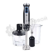 Блендер погружной BQ HB1233SS Black-Steel. Измельчитель, миксер, блендер, Мощность 1400 Вт