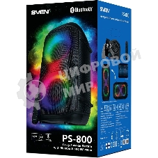 Колонка портативная SVEN PS-800 черный 100W 2.0 BT 10м 4400mAh