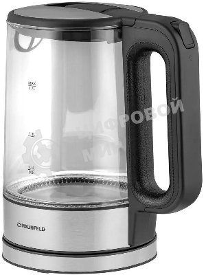 Чайник электрический Maunfeld MGK-612BK, 1.7л, стекло/металл