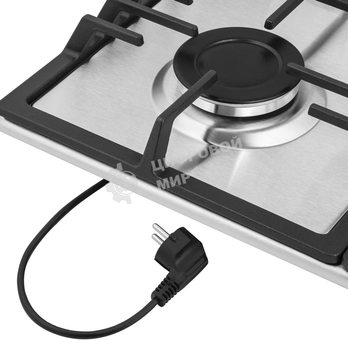 Газовая варочная панель Maunfeld EGHS.64.43CS/G, 4 конфорки, нержавеющая сталь, серебристый