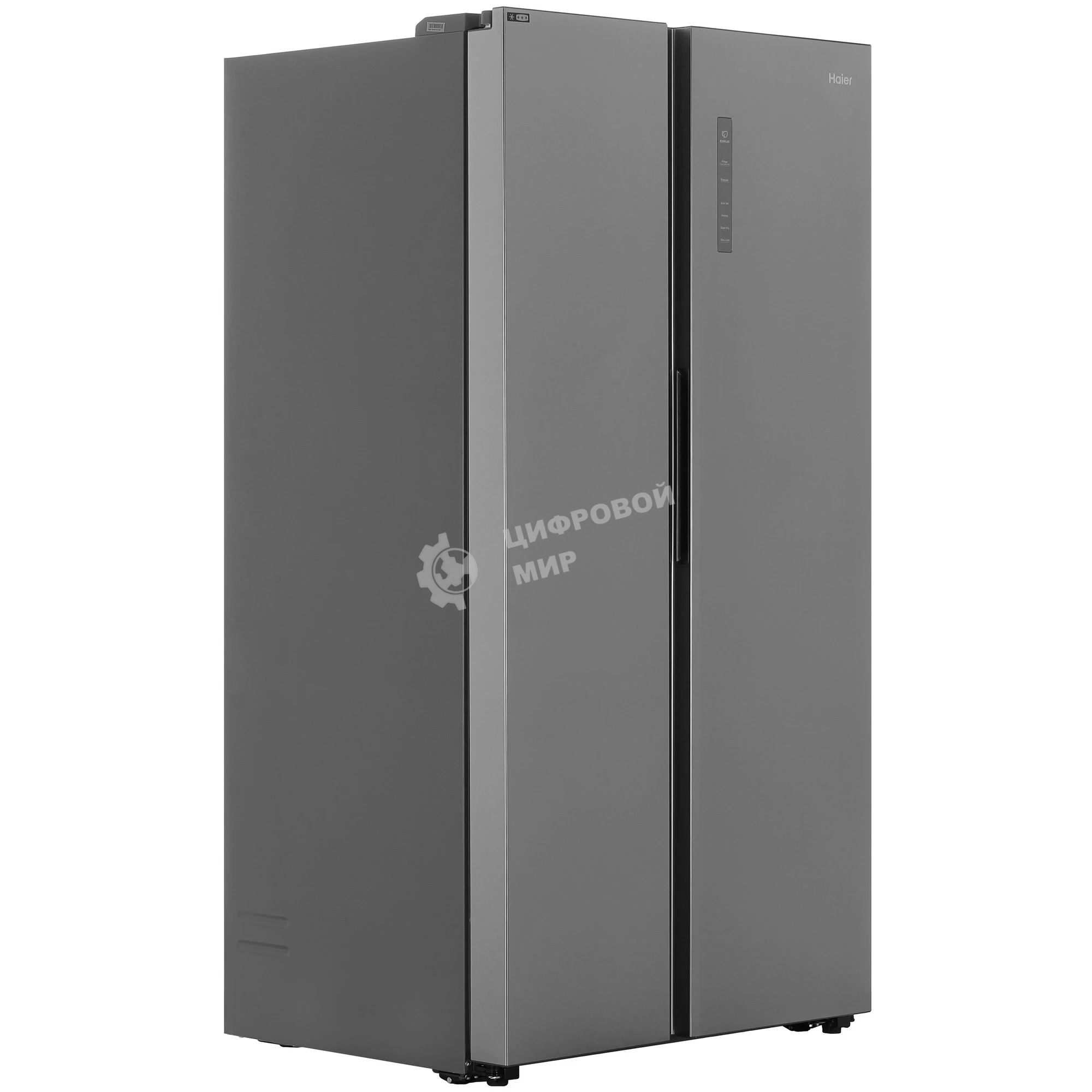 Холодильник Haier HRF-600DM7ERU серебристый двухкамерный 388/210л морозилка сбоку, No Frost, Side by Side