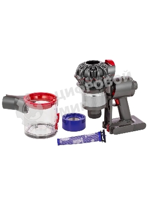 Пылесос Dyson V8 Absolute SV25 желтый/никель, питание от аккумулятора, 115 Вт, уборка сухая, пылесборник 0,54 л