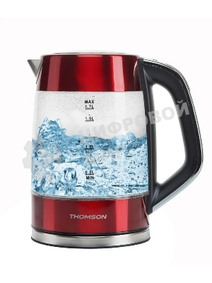 Чайник электрический Thomson K20ES-2001 GLASS 1.7L RED