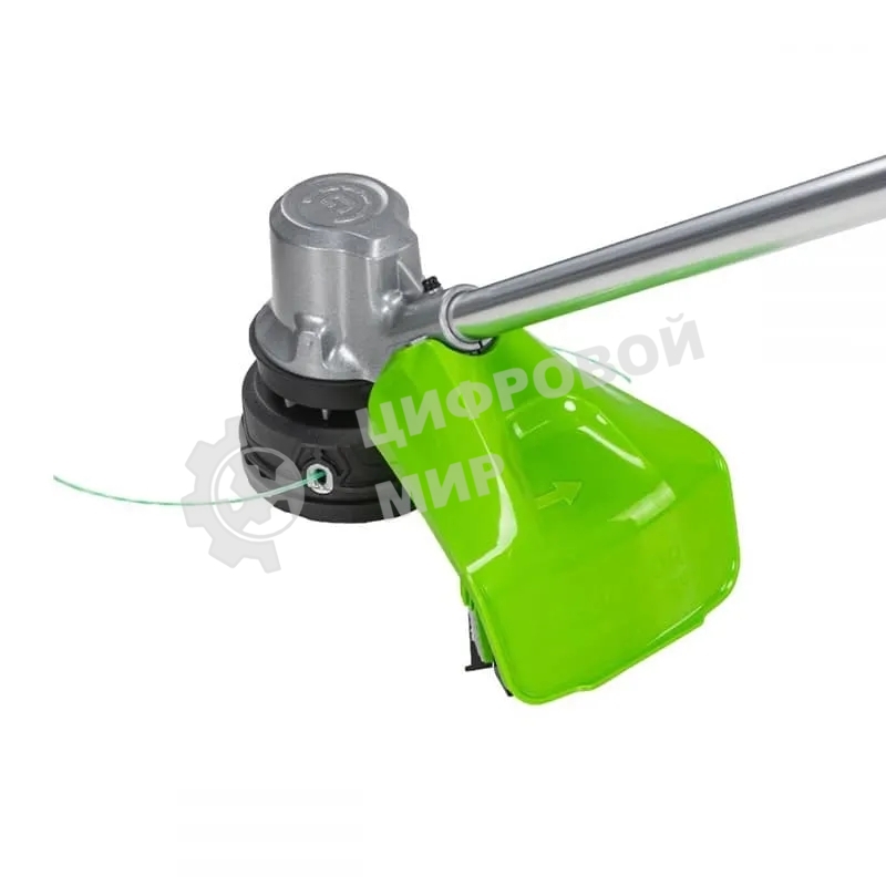 Триммер аккумуляторный GreenWorks GD82LTk5, 82V, 40 см, бесщеточный, с 1хАКБ 5 А·ч и ЗУ (2110607UB)