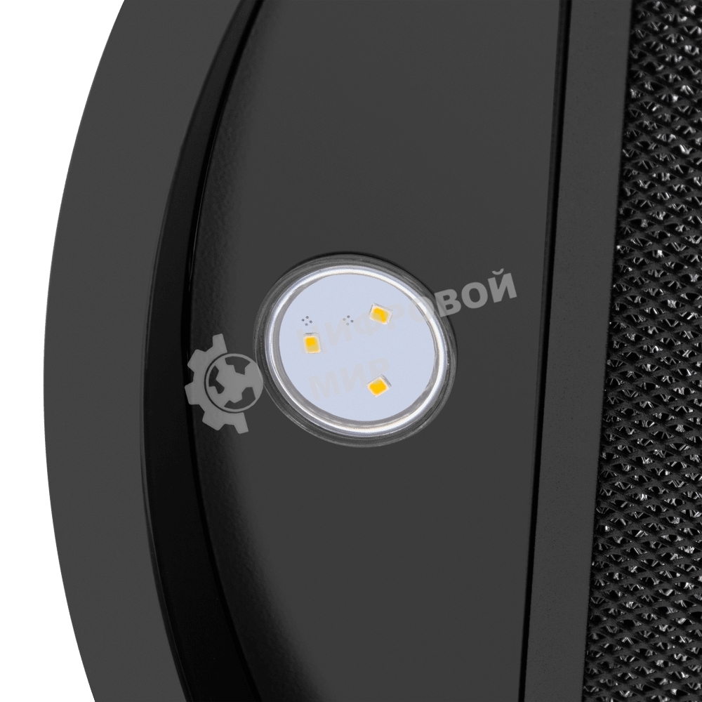 Вытяжка островная Maunfeld Drum Wall 35 черный, 32.5 см, 850 куб. м/ч, 48 дБ