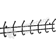 Вешалка настенная ЗМИ Норма 7 черный ВН 66 Ч