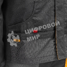 Куртка профессиональная рабочая Denzel 65% полиэстер 35% хлопок, XXXL