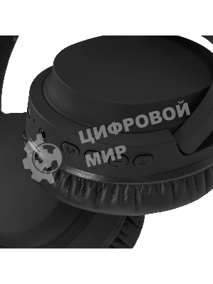 Беспроводные/проводные наушники Harper HB-707 черный, накладные, Bluetooth + проводной, складная конструкция, до 8 ч