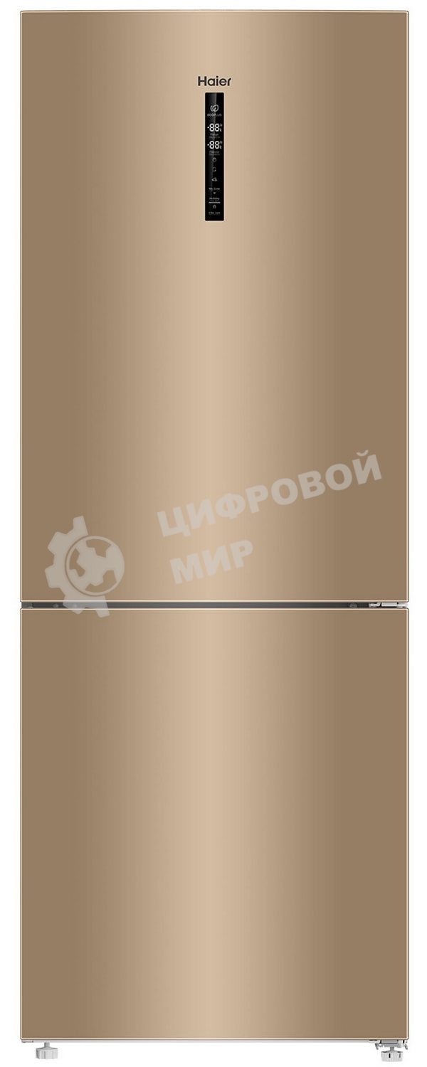 Холодильник Haier C4F744CGGU1 золотистый двухкамерный 303/136л морозилка снизу, No Frost