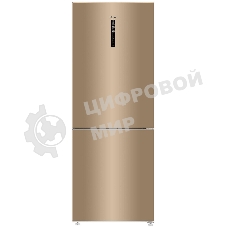Холодильник Haier C4F744CGGU1 золотистый двухкамерный 303/136л морозилка снизу, No Frost