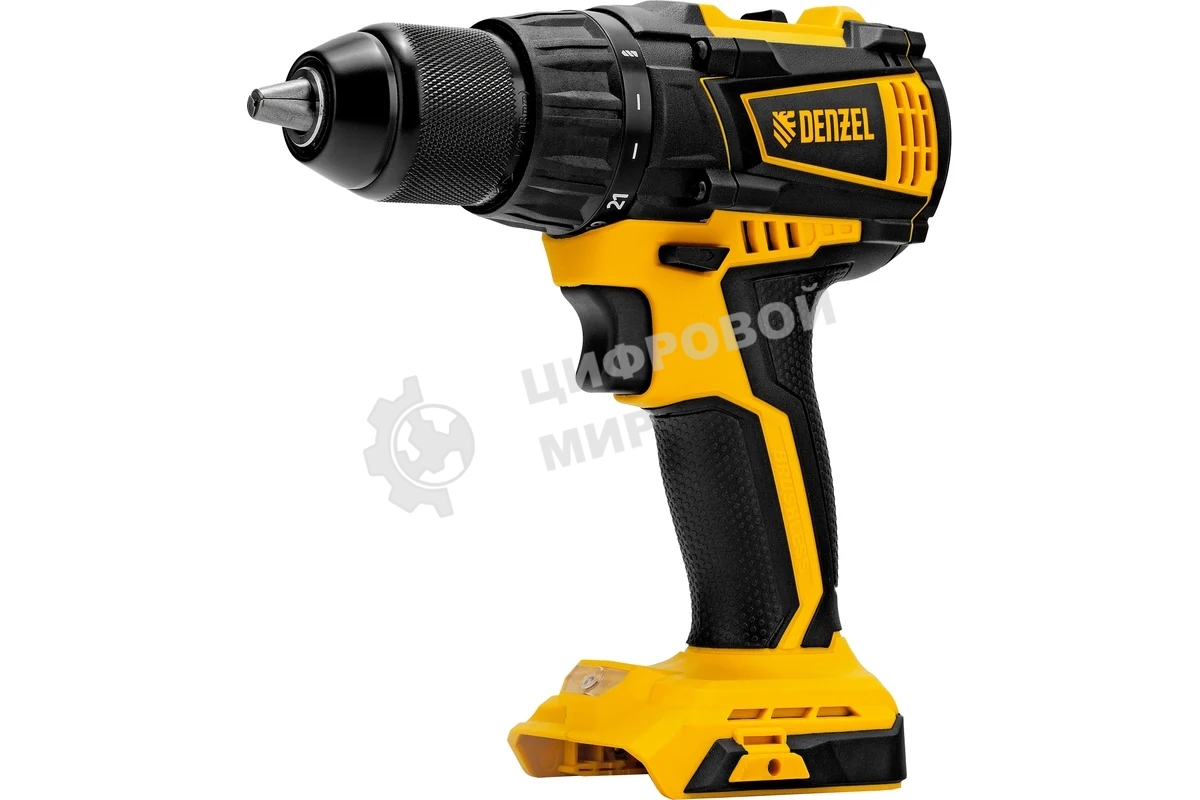 Дрель-шуруповерт Denzel BLDL-18-0, Аккумуляторная, 18В, Без АКБ и ЗУ