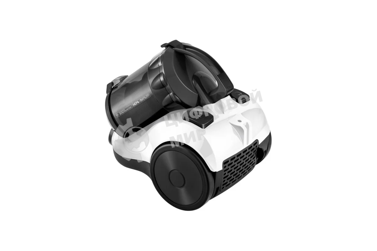 Пылесос Centek CT-2529 белый/черный, 350/2000 Вт, уборка сухая, пылесборник контейнер 2 л