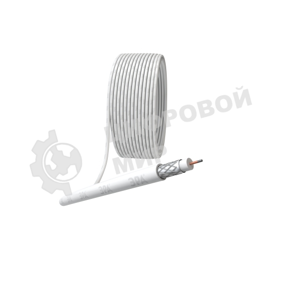 Кабель коаксиальный ЭРА RG-6U CCS/оплетка Al 48проц. PVC Simple 75Ом белый