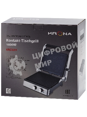 Гриль электрический Krona Kontakt-Tischgrill 1800W