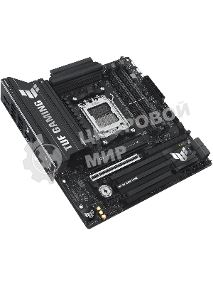 Материнская плата ASUS TUF Gaming B850M-Plus, AM5, AMD B850, 4xDDR5, 4xSATA, 3xM.2, 1xPCIe 5.0 x16, 1xPCIe 4.0 x4, 1xPCIe x1, 1xDP, 1xHDMI, 1x2.5Gb LAN, 4xUSB 2.0, 4xUSB 3.2 Gen 1, 3xUSB 3.2 Gen 2, 1xUSB-C, 3x3.5 мм, 7.1, mATX