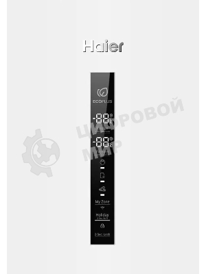 Холодильник Haier C4F637CWRGU1 белый двухкамерный 235/115л морозилка снизу, No Frost