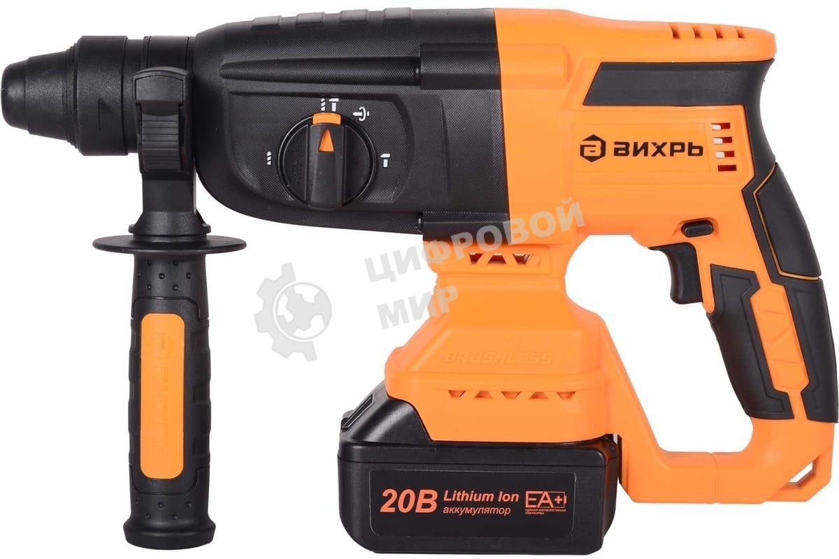 Перфоратор аккумуляторный АП-20Li/4 (в комплекте 2 АКБ и ЗУ) в кейсе Вихрь