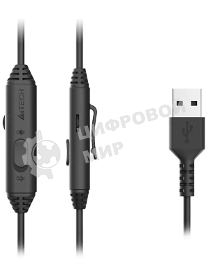Гарнитура A4Tech FStyler FH100U чёрный, проводная, USB