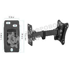 Кронштейн для телевизора Kromax CORBEL-2 черный, 10