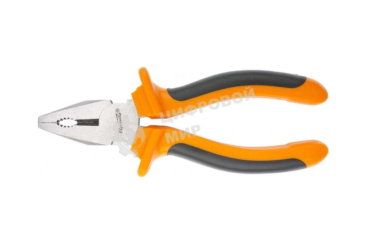Плоскогубцы Sparta Comfort 180 мм, комбинированные шлифованные, двухкомпонентные рукоятки