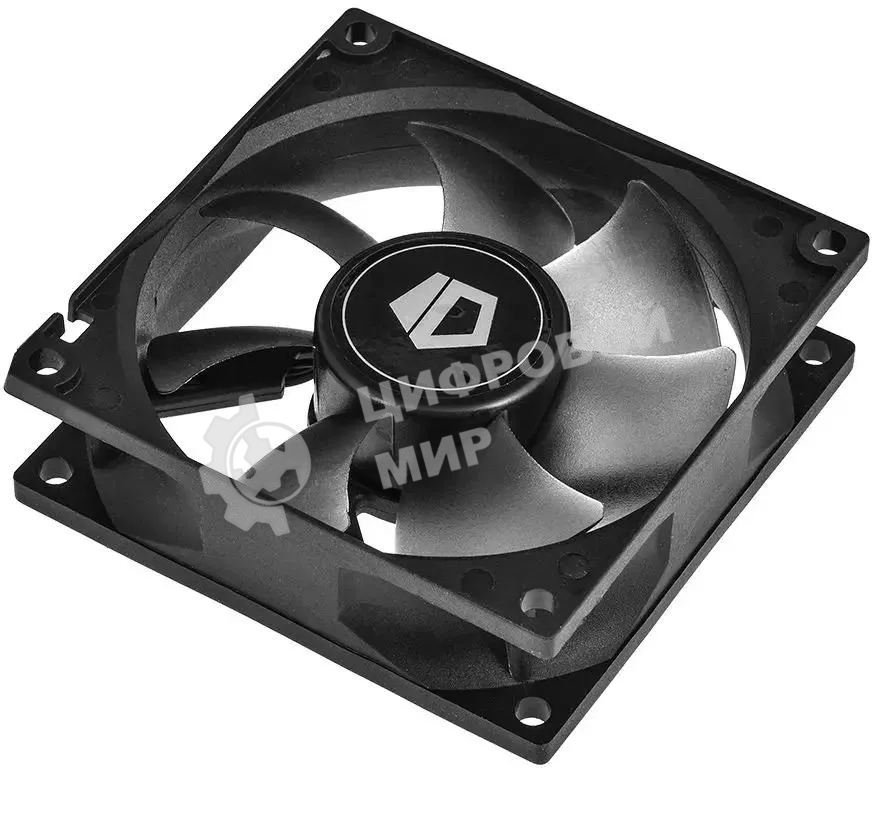 Вентилятор для корпуса ID-Cooling NO-8025-SD черный, 80 мм, 2000 об/мин, 21 дБ, 3 pin