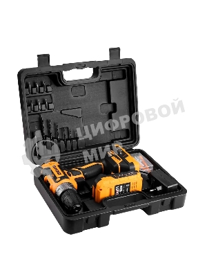 Дрель-шуруповерт Deko GCD20DU PRO, 20 В, 2 Ач, 42 Нм, щеточный