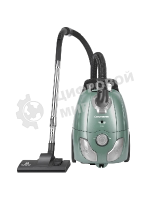 Пылесос Eurostek EVC-3016 мятный, Потребляемая мощность – 2600 Вт, Мощность всасывания – 420 Вт