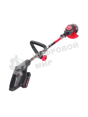 Триммер аккумуляторный Победа ТА 200, 20/21В, с 1 акб 1,5Ач и зу, макс 145мм, пластик. ножи (10шт) + мет. диск 40Т, телескоп