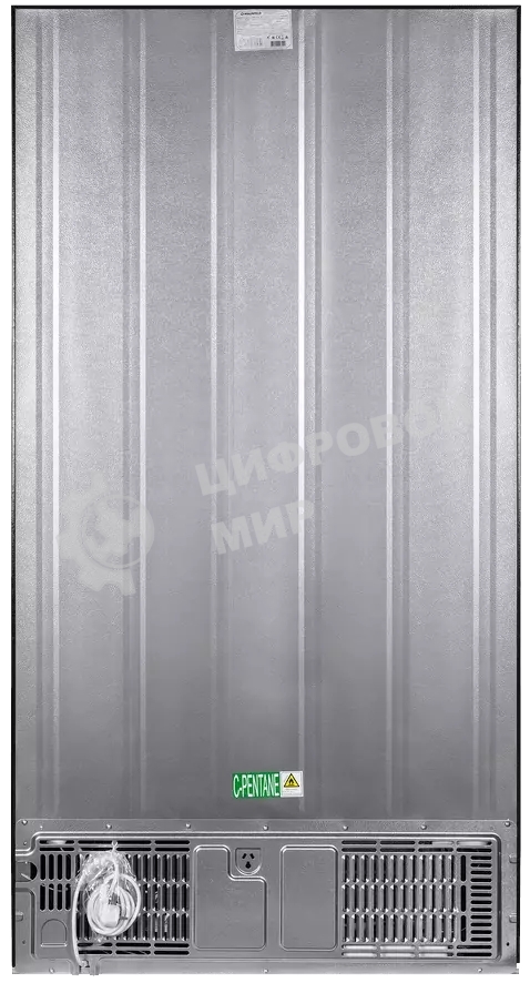 Холодильник Maunfeld MFF177NFB Slim Inverter черный двухкамерный 352/198л морозилка слева, No Frost, Side by Side
