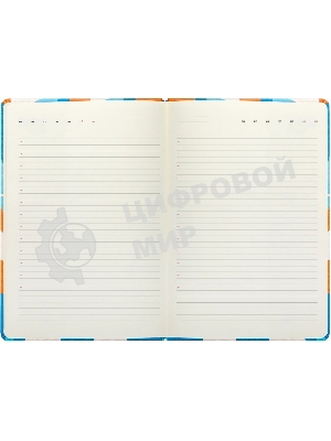 Ежедневник Deli COLORING CN148 A5 обложка картон 136 страниц, оранжевый