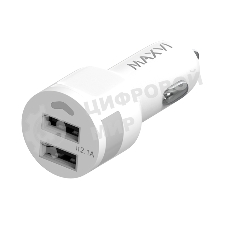 Автомобильное зарядное устройство Maxvi CCM-212 Plus M white 2.1A