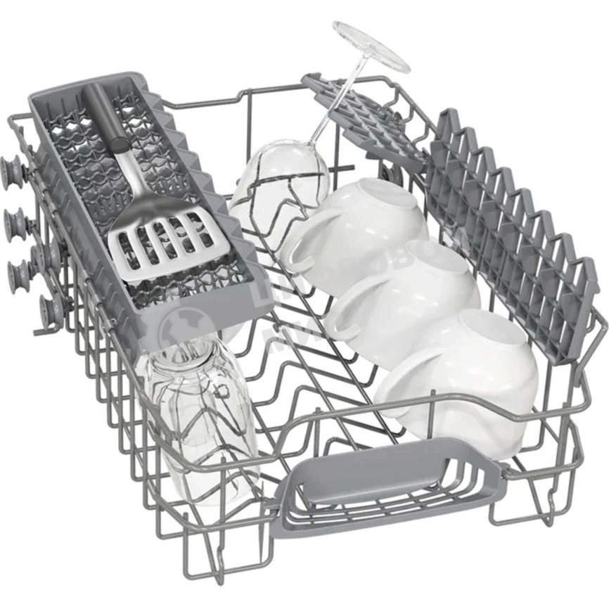 Встраиваемая посудомоечная машина Bosch SPV2IKX01Q 45см.,Home Connect, Класс A-А-A;5 прогр.:Экономичная, Интенсивная 70°, Quick L, Быстрое мытье 45°C, персональная программа. Удаленный запуск через приложение на смартфоне, IntensiveZone, 1/2 Загрузка, Hyg
