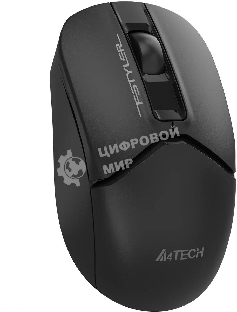 Мышь беспроводная A4Tech Fstyler FG12 черный, 1200 dpi, USB, радиоканал, кнопки - 3