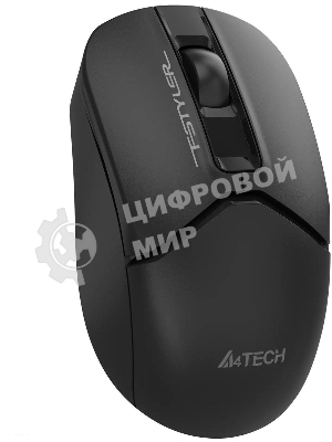 Мышь беспроводная A4Tech Fstyler FG12 черный, 1200 dpi, радиоканал, USB, кнопки - 3