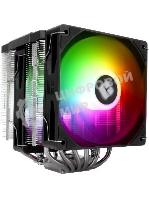 Кулер для процессора Thermalright Peerless Assassin 120 Digital Black ARGB (4-pin PWM, LED temp., 162mm, Ni/Cu, 6x6mm, ARGB, 2x120mm, 88.89CFM, 25.6dBA, 1850RPM, S: 1851, 1700, 1200, 115X, AM5, AM4, black)