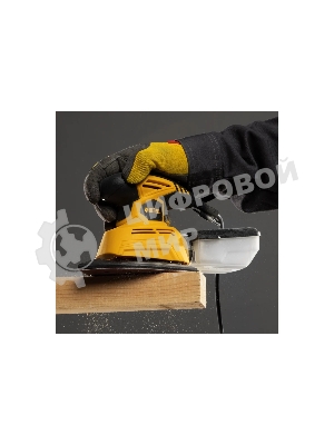 Вибрационная шлифовальная машина Denzel 2 в 1 VDS-2, 130 Вт, 14000 об/мин