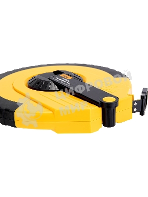 Мерная лента Deli DL9850ZY 50м x 14.5мм Ударопрочный корпус. Основной класс точности. Метрическое полотно из стекловолокна и ПВХ.