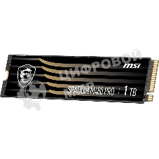 Накопитель SSD MSI SPATIUM M480 PRO, 1000Gb, M.2 2280, PCIe 4.0 x4, NVMe, R/W 7400/6000