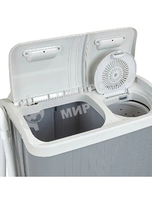 Стиральная машина Фея СМП 40 Н Серый, светло-серый, загрузка вертикальная 4 кг, 1320 об/мин, класс В