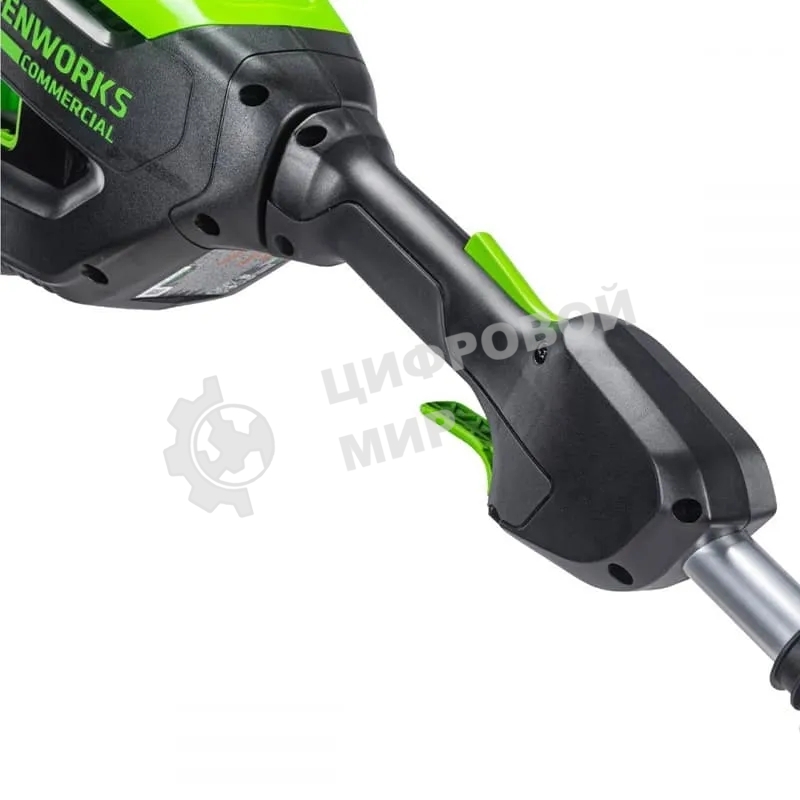 Триммер аккумуляторный GreenWorks GD82LTk5, 82V, 40 см, бесщеточный, с 1хАКБ 5 А·ч и ЗУ (2110607UB)