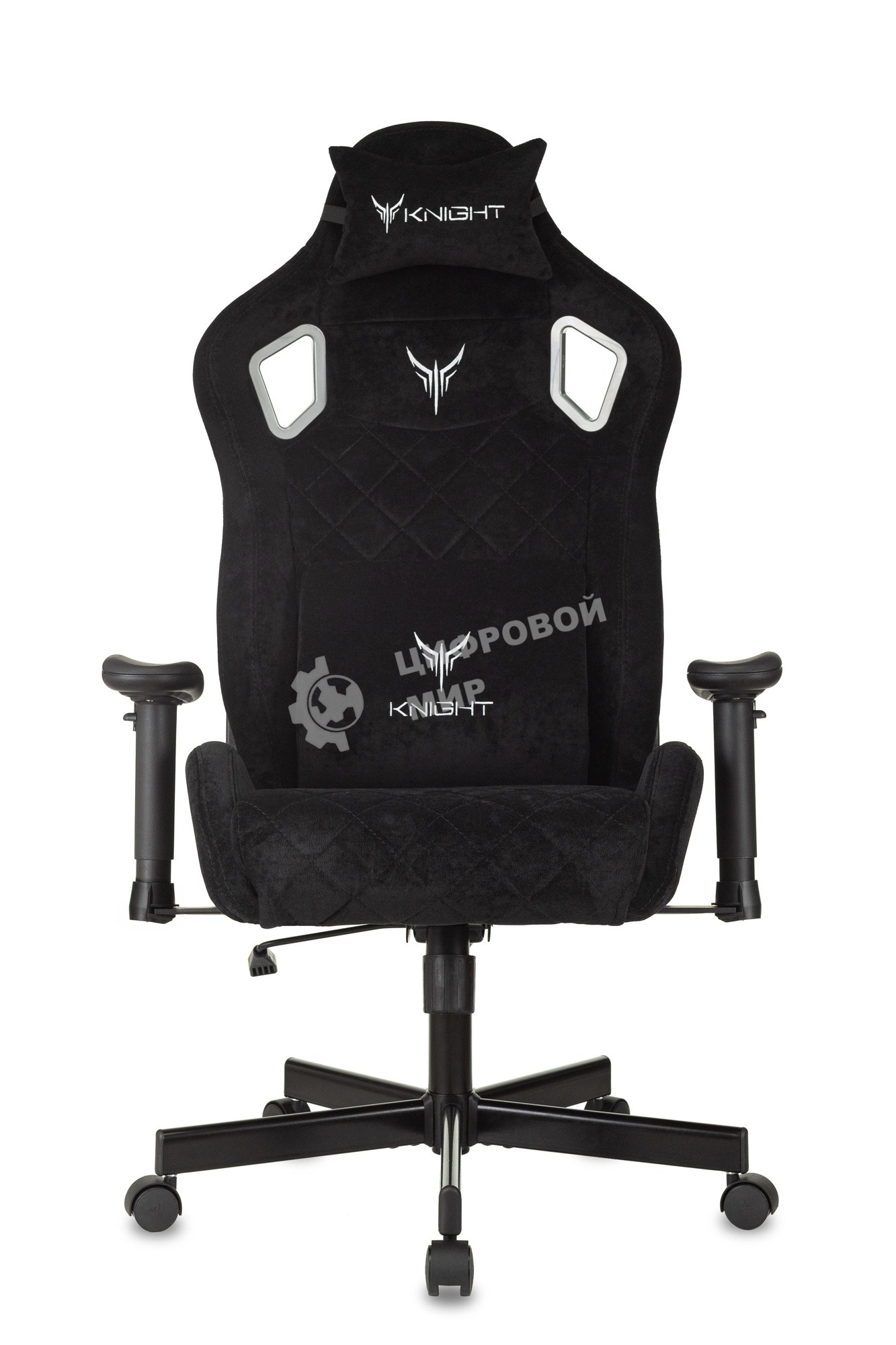 Кресло игровое Бюрократ Knight Outrider Light-20 черный с подголов. крестовина металл