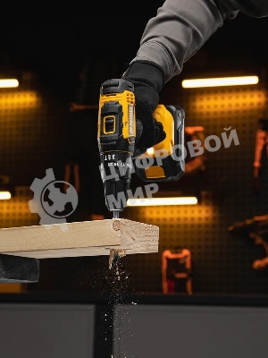 Дрель-шуруповерт Denzel CID-18-0, 18 В, 0 Ач, 30 Нм, щеточный, ударный