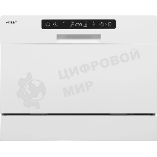 Посудомоечная машина Vitek VT-DT306, белый, 55 см, 6 компл., сушка конденсационная, 58 дБ, класс A+