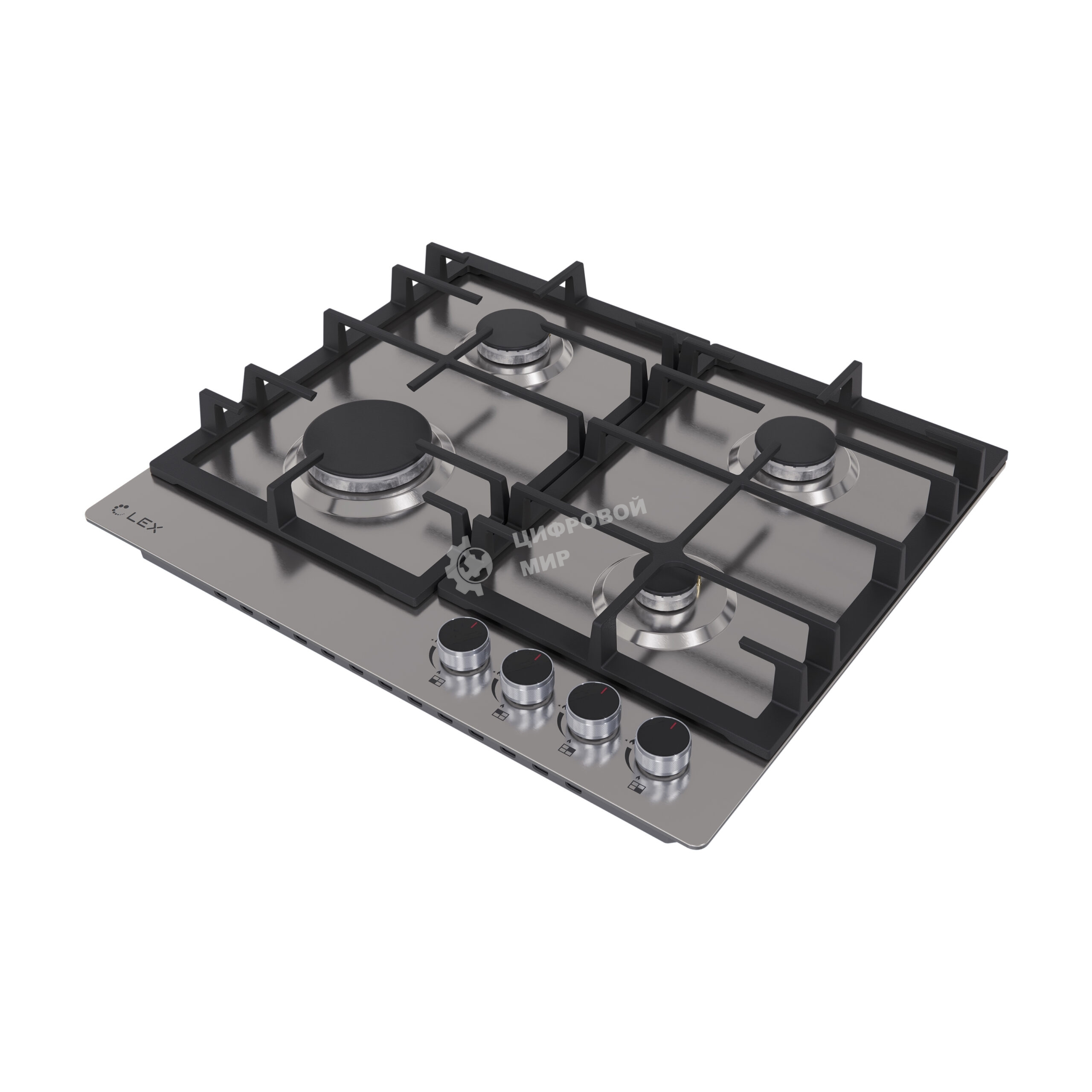 Газовая варочная поверхность Lex GVS 642-1 IX независимая, нержавеющая сталь