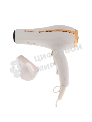 Фен SAKURA SA-4052W белый, 2400 Вт