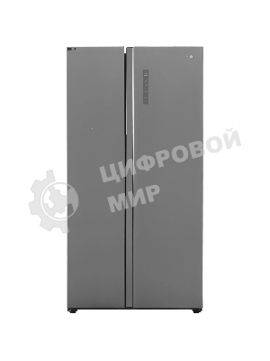 Холодильник Haier HRF-600DM7ERU серебристый двухкамерный 388/210л морозилка сбоку, No Frost, Side by Side