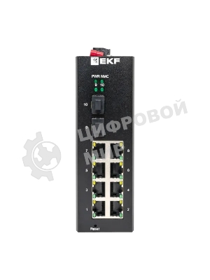 Коммутатор EKF TSX-ML2-2GX/SFP-8GT, 8×1 Гбит/с + 2×1 Гбит/с SFP, управляемый