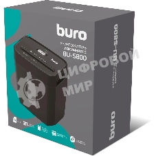 Шредер Buro Office BU-S800 (секр.P-4) фрагменты 10лист. 21лтр. пл.карты